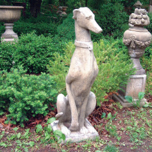 Home or garden decoration hand carved natural stone dogs statues ornaments for sale